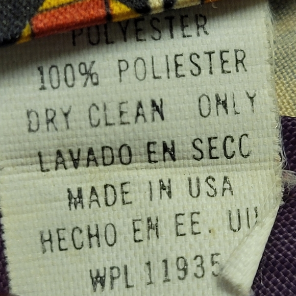 Vtg Michael James Clip On Tie - Picture 6 of 6